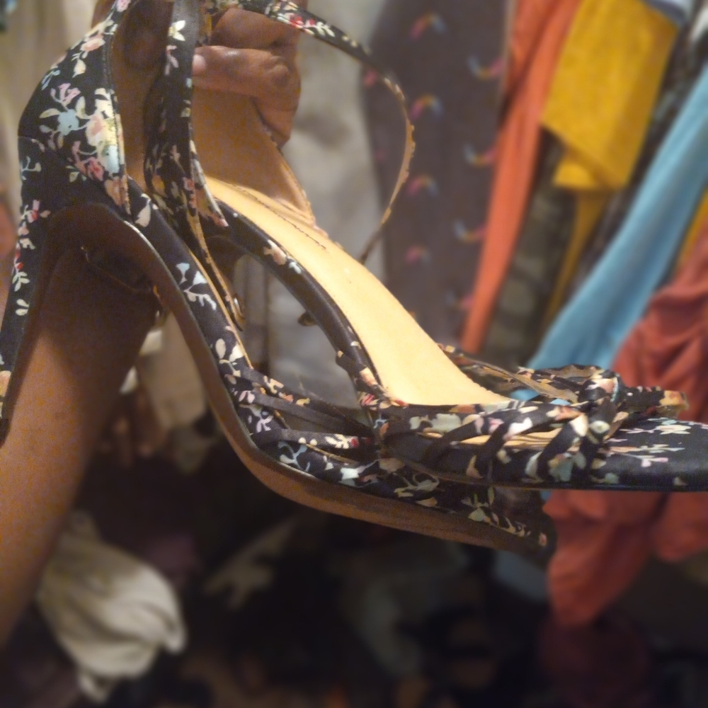 floral heels